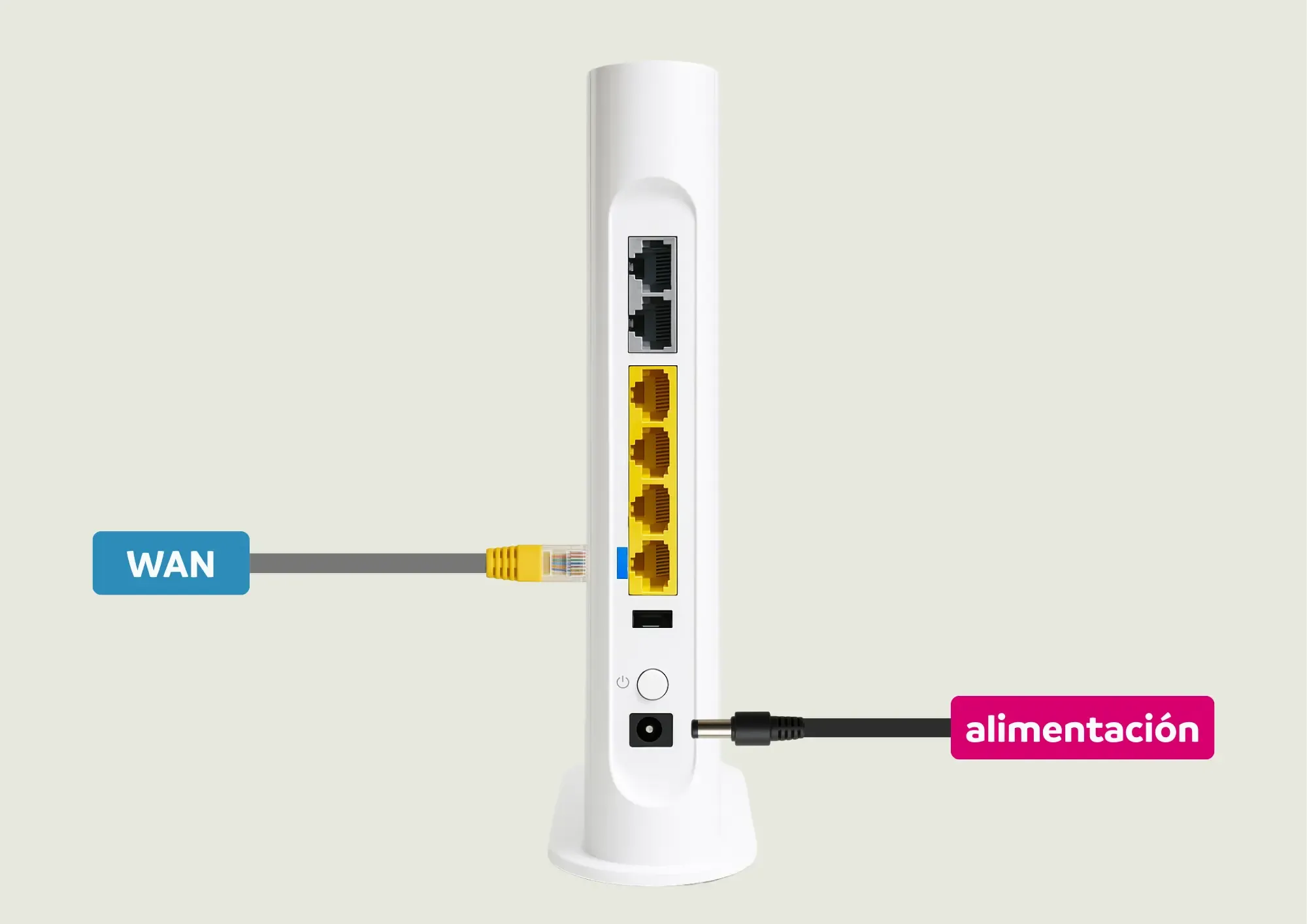 Paso 3: Conecta el cable de alimentación