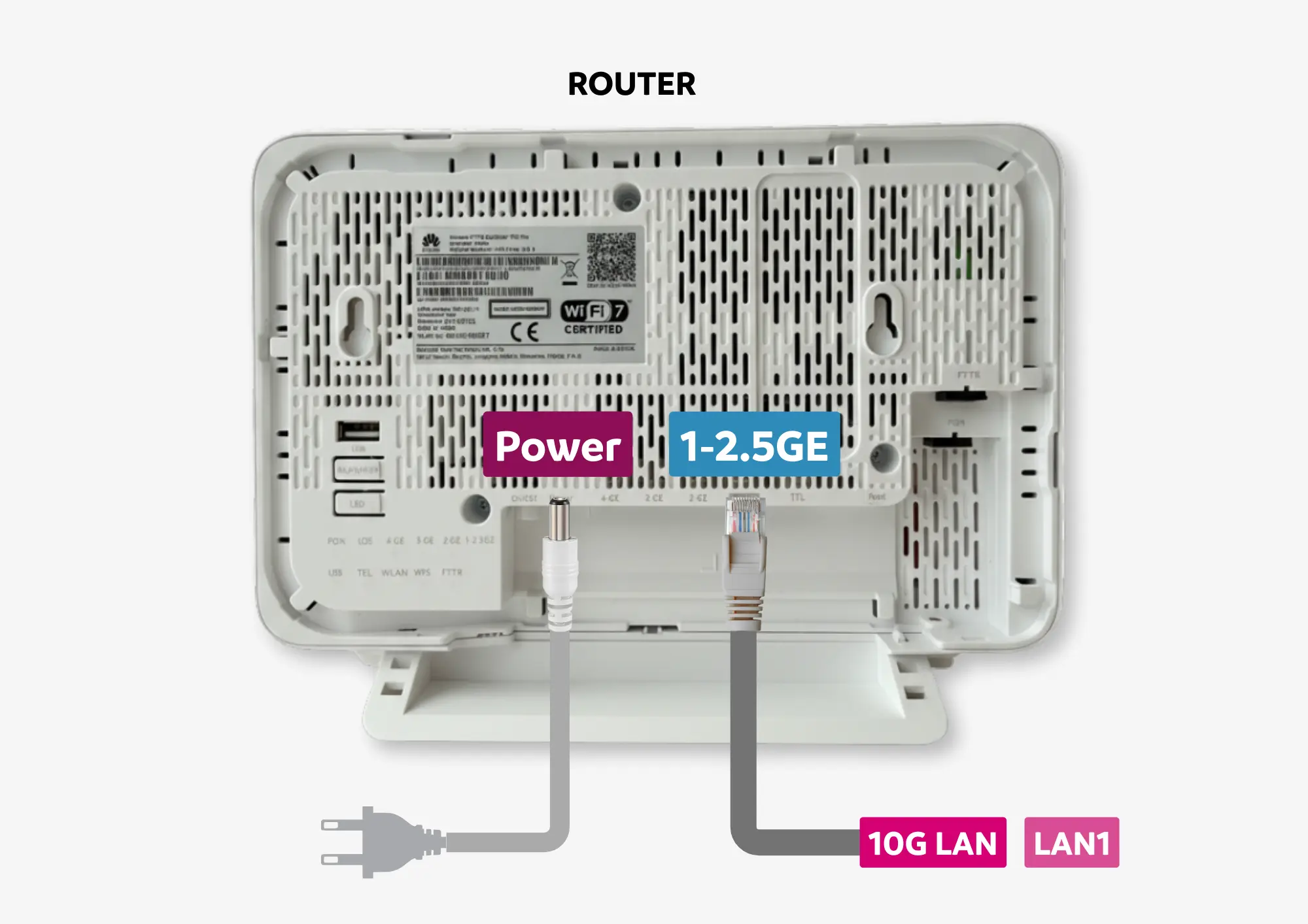 Pas 3: Connecta el cable d'alimentació