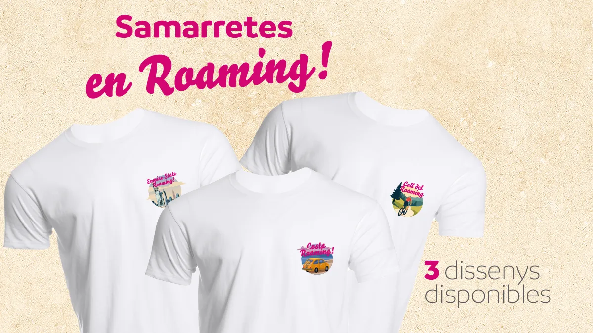 ¿Estás en roaming? ¡Envíanos una postal y llévate la camiseta de verano!